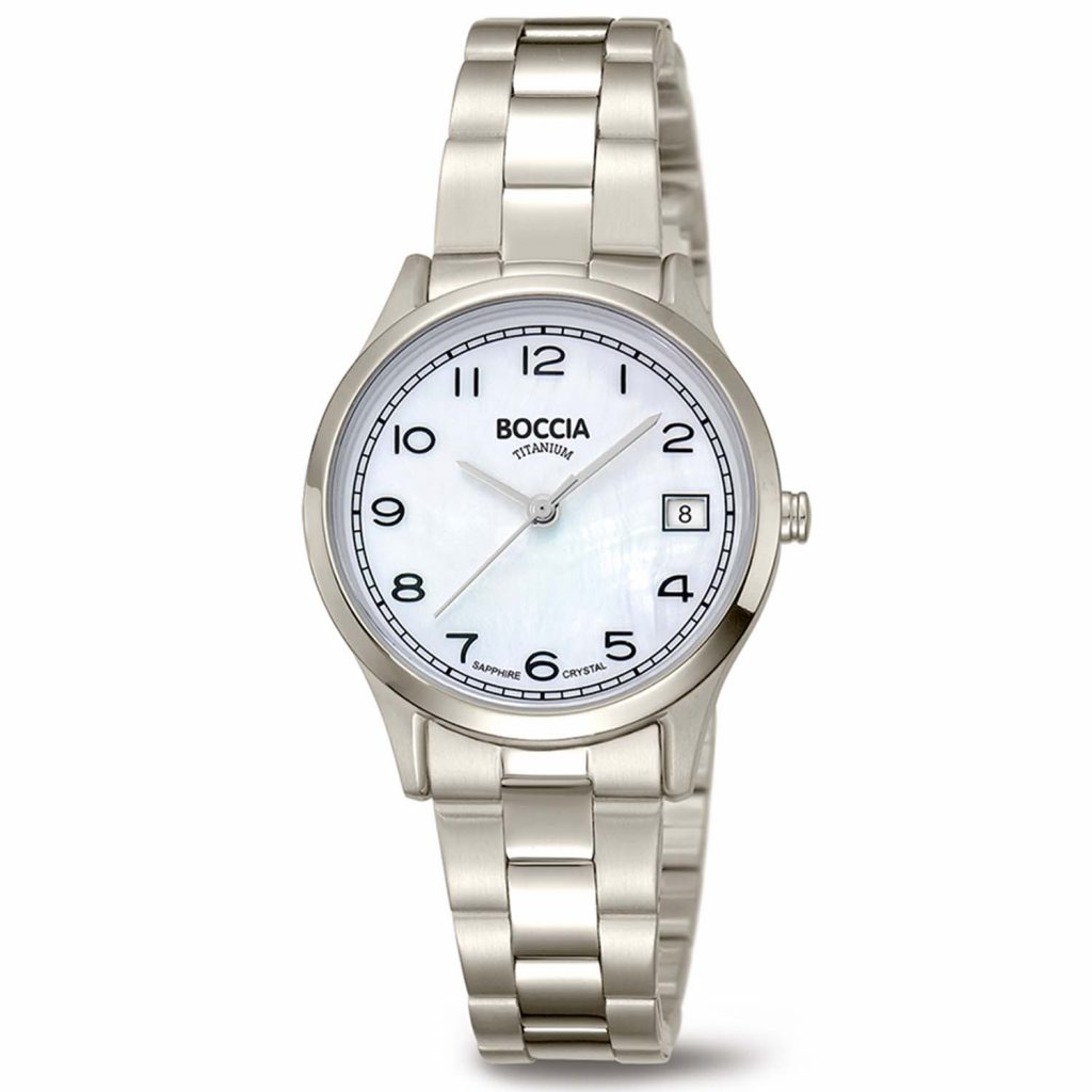 titanium dames horloge met saffier glas